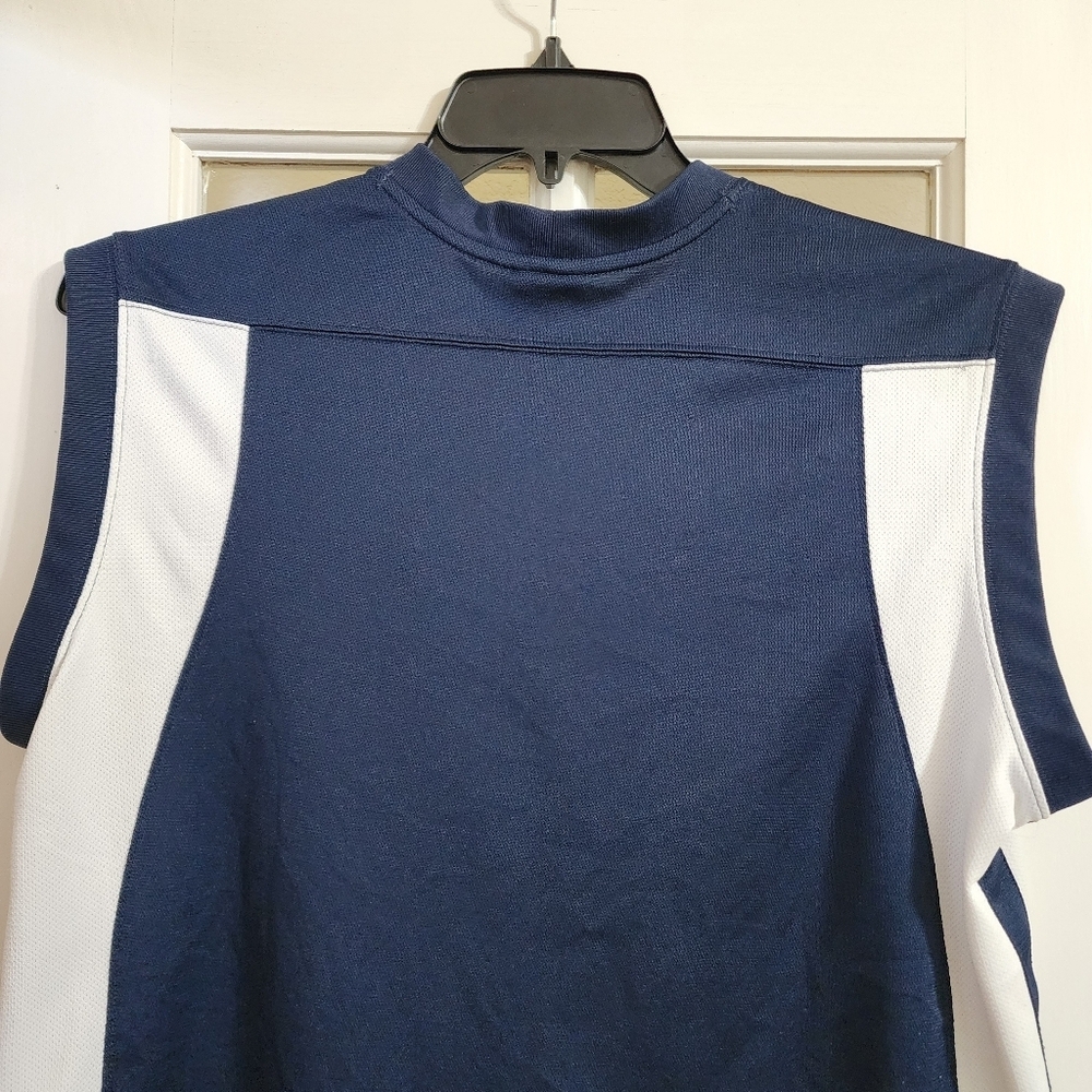 Nike Sleeveless Training Shirt Navy White Athletic Muscle Tank Size Large - Picture 7 of 13